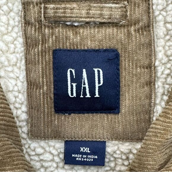 GAP Y2K Vintage Corduroy Zip Front Jacket XXL - Picture 4 of 14